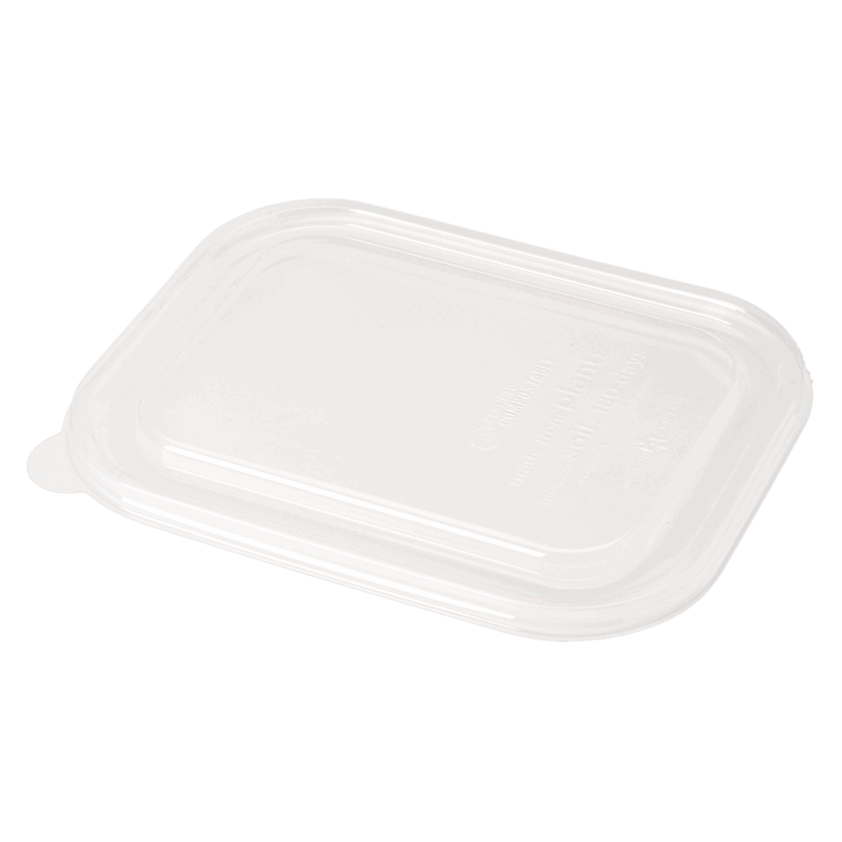 Clear PLA Lid - fits 8x6 Fiber Food Containers