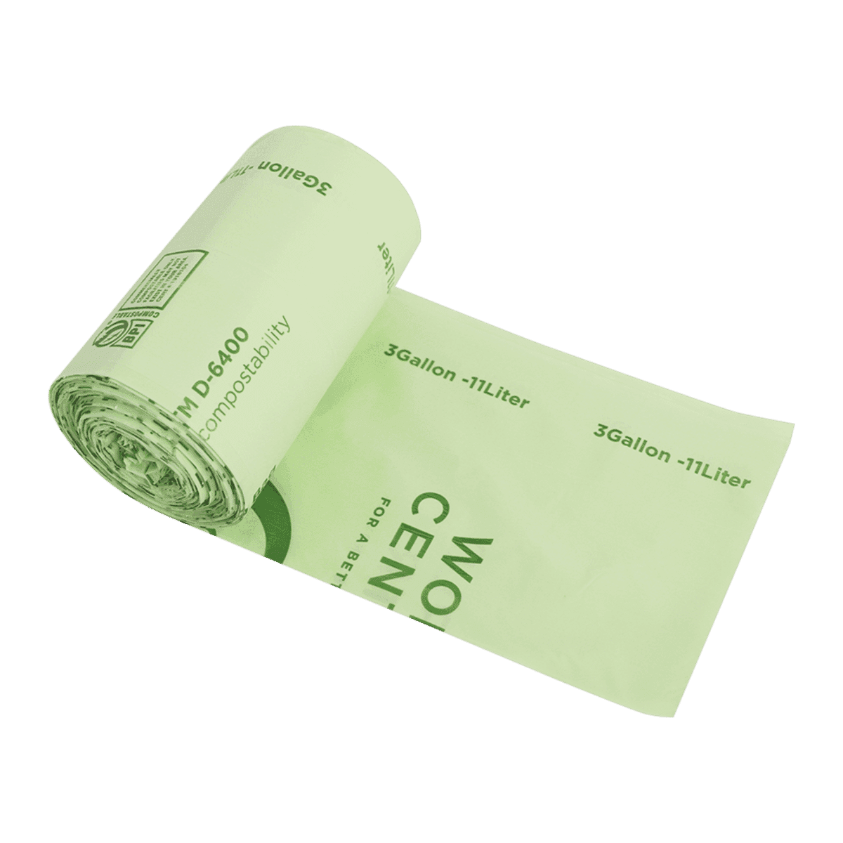 3 gallon trash bag compostable