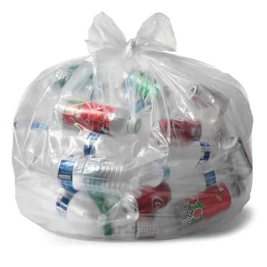 45 Gallon Heavy Duty Can Liner, 40x48", Clear (100/case)