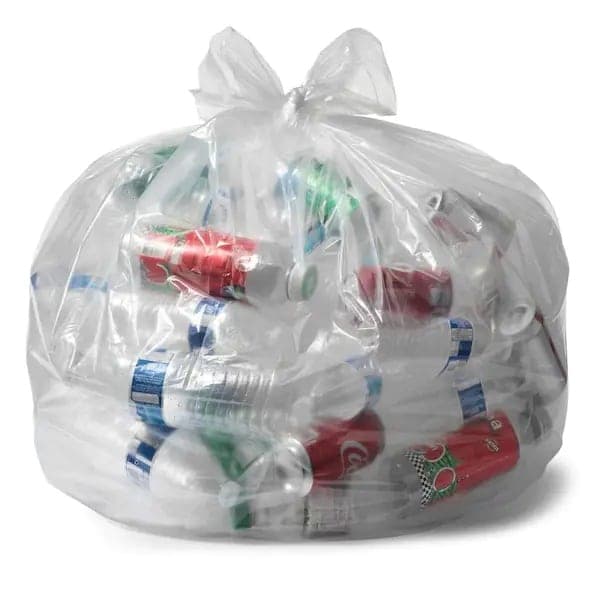 45 Gallon Heavy Duty Can Liner, 40x48", Clear
