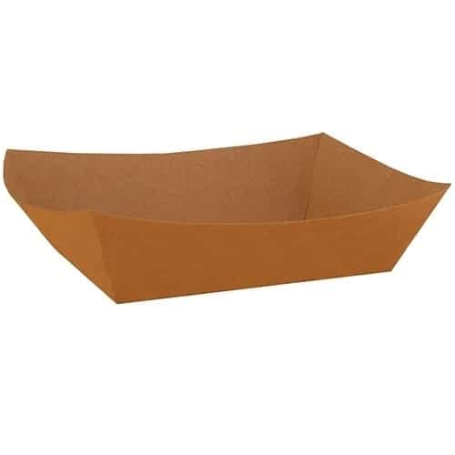 #50 Paper Food Tray, Brown Kraft