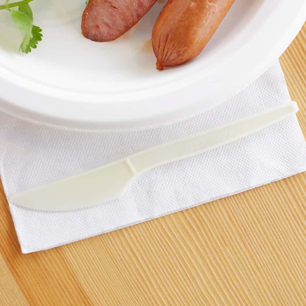 7 wrapped plant starch knives 750 cs