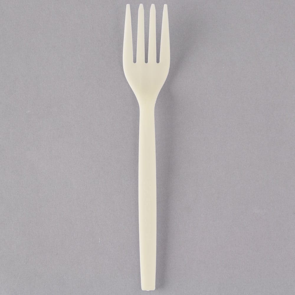 7 plant starch forks wrapped 750 cs