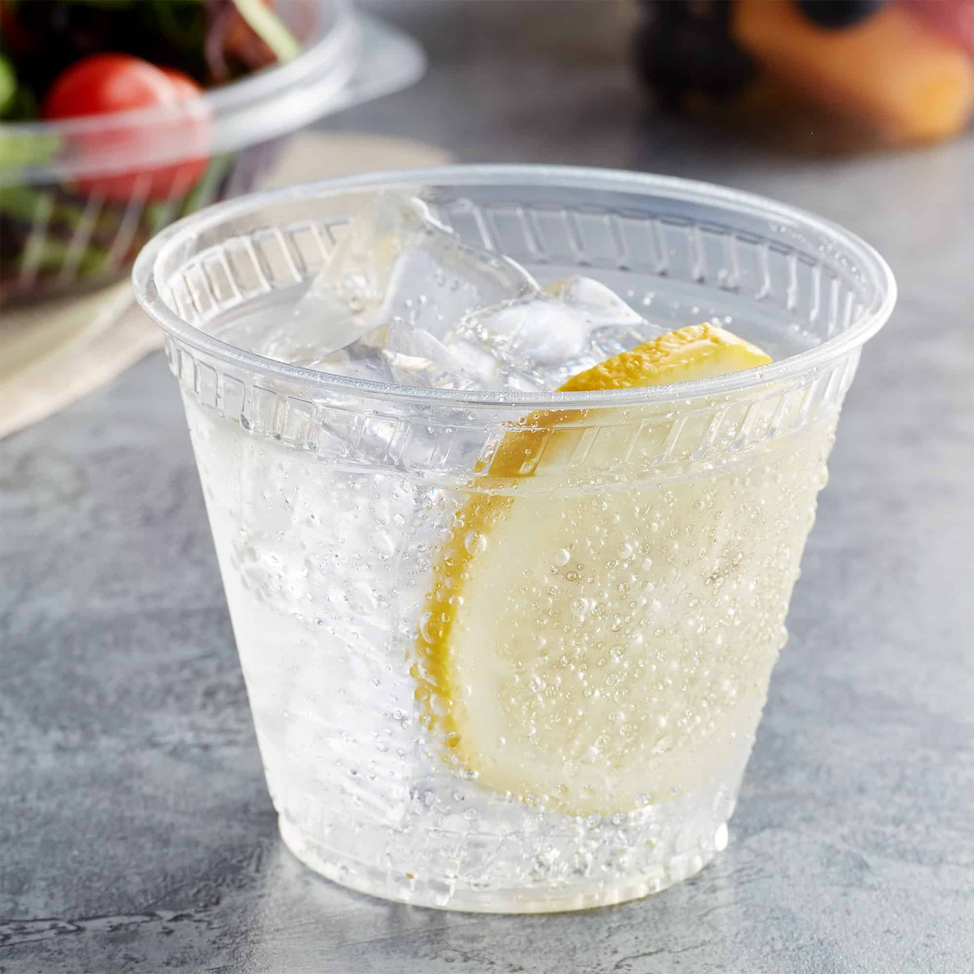 9 oz compostable squat clear cold cup 1000 cs