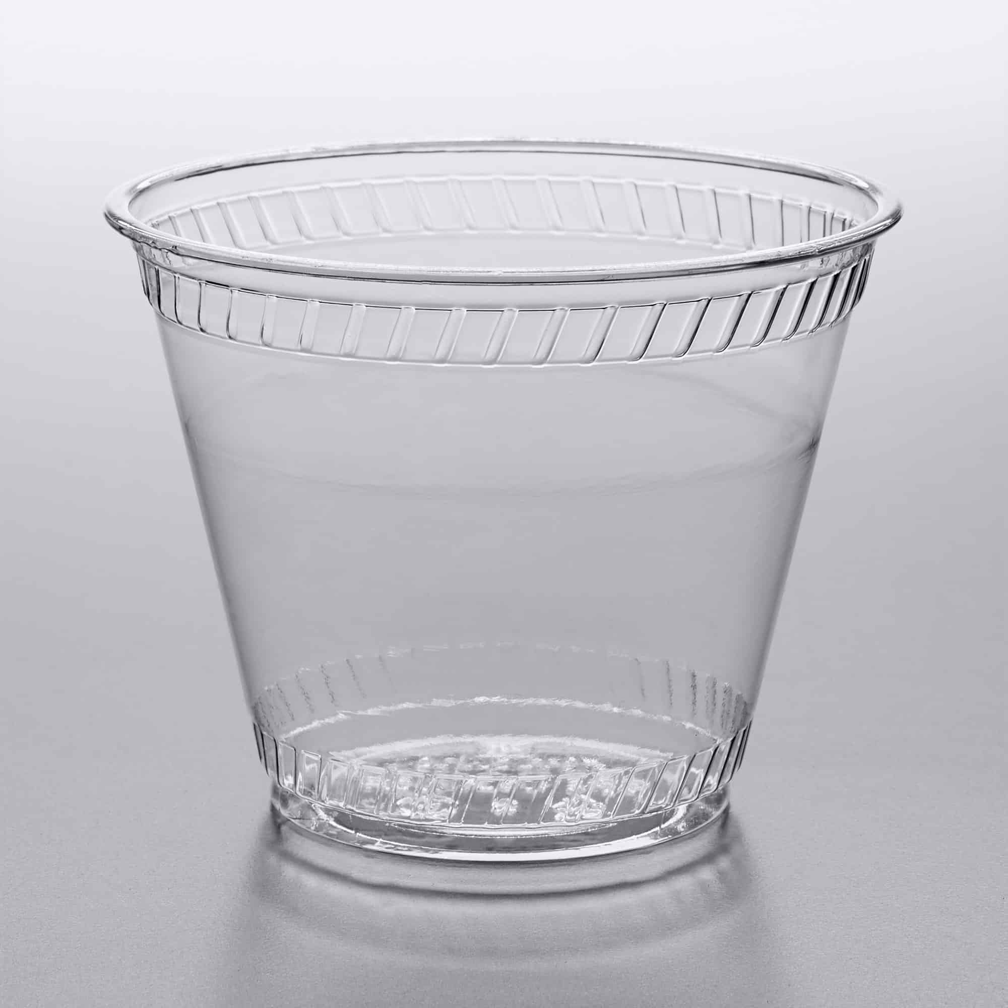 9 oz compostable squat clear cold cup 1000 cs