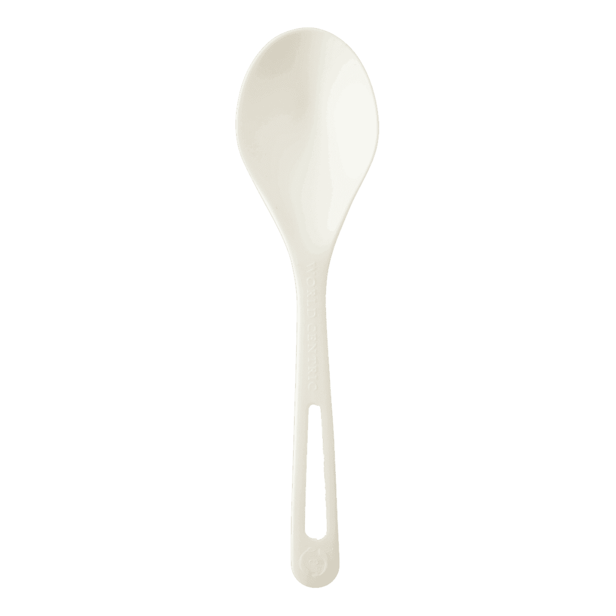 6" White Compostable Spoon