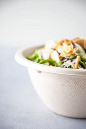 compostable fiber bowl