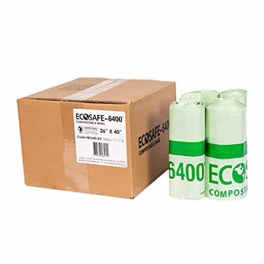 22 Gallon Compostable Can Liner, 26x40, 0.85 mil (165/case)