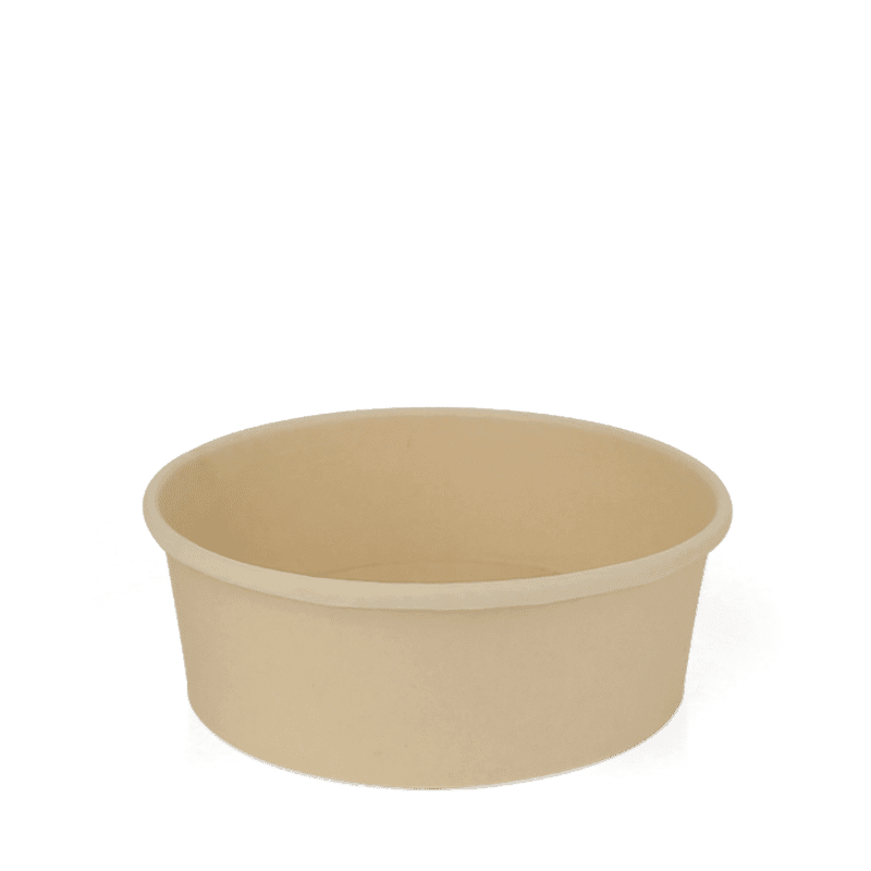 20 oz Kraft Paper Salad Bowl, PLA Lined