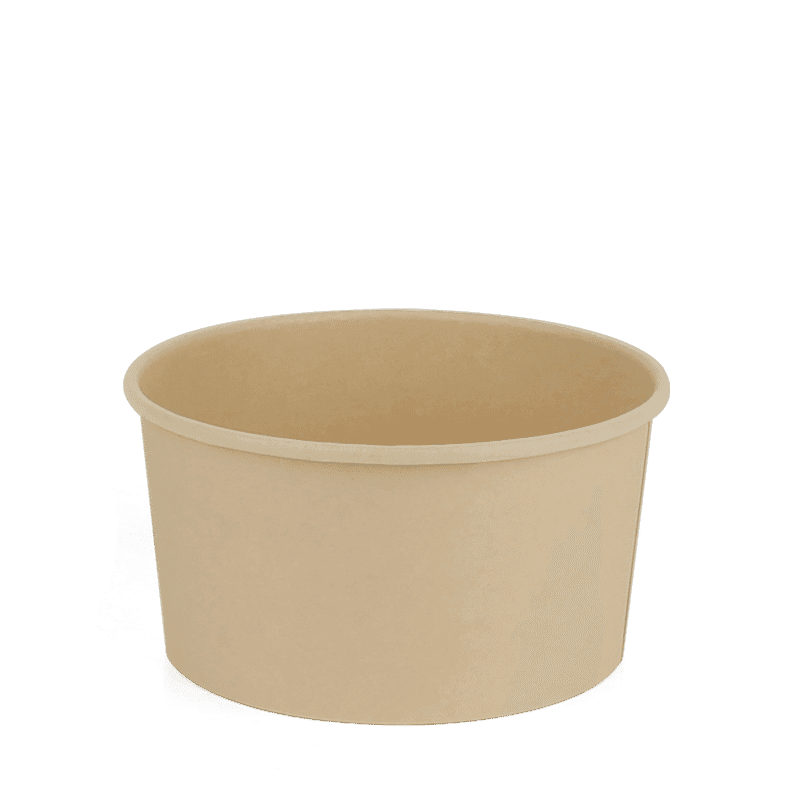 32 oz Kraft Paper Salad Bowl, PE Lined