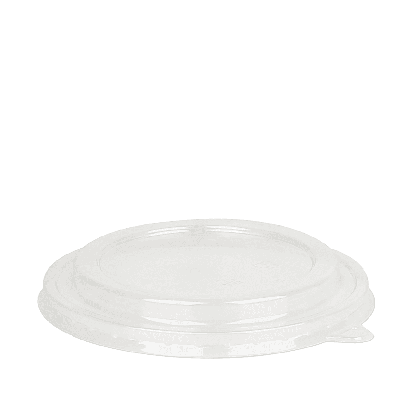 Clear Anti-fog PET Lid, Dome - fits 16-32oz Kraft Paper Salad Bowls