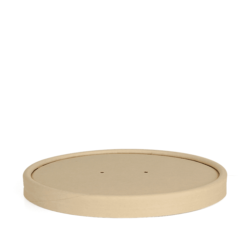 Paper Lid, PLA Lined - fits 16-32 oz Kraft Paper Salad Bowls