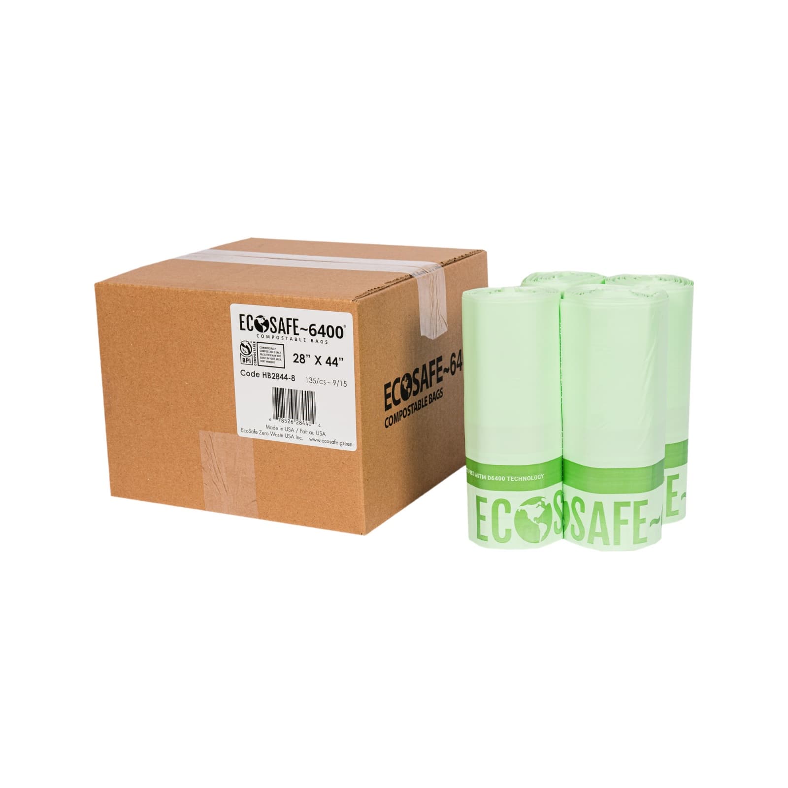 35 Gallon Compostable Can Liner, 28x44, 0.85 mil