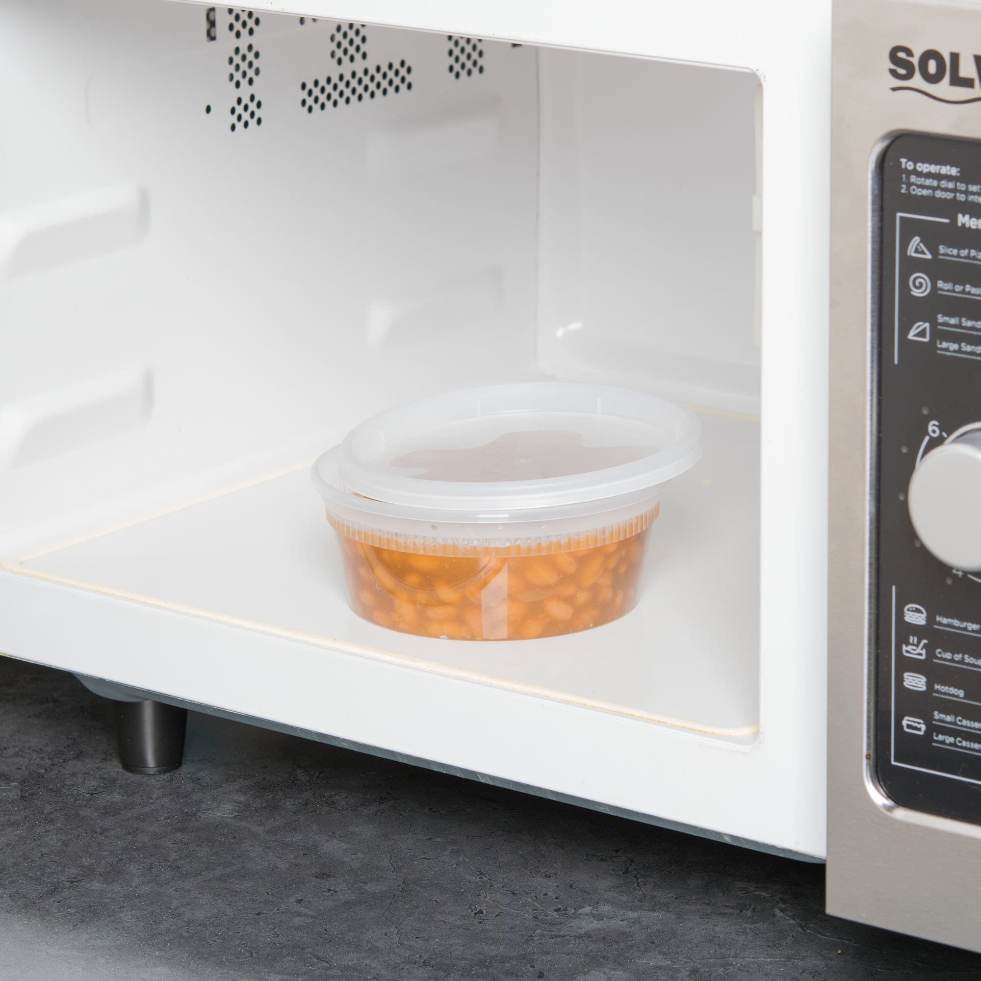 8 oz Round PP Deli Container with Lid - Image 4