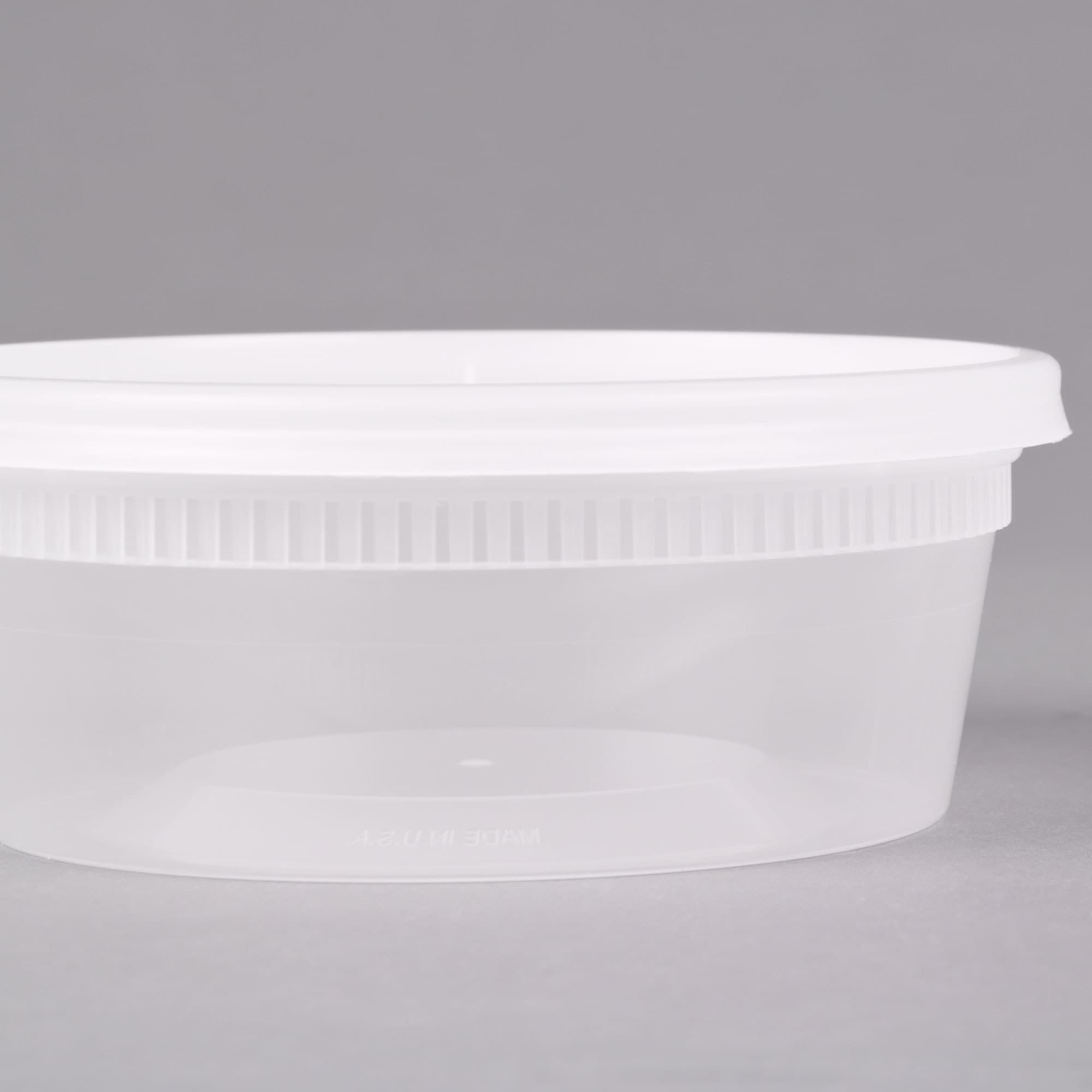 8 oz Round PP Deli Container with Lid - Image 9