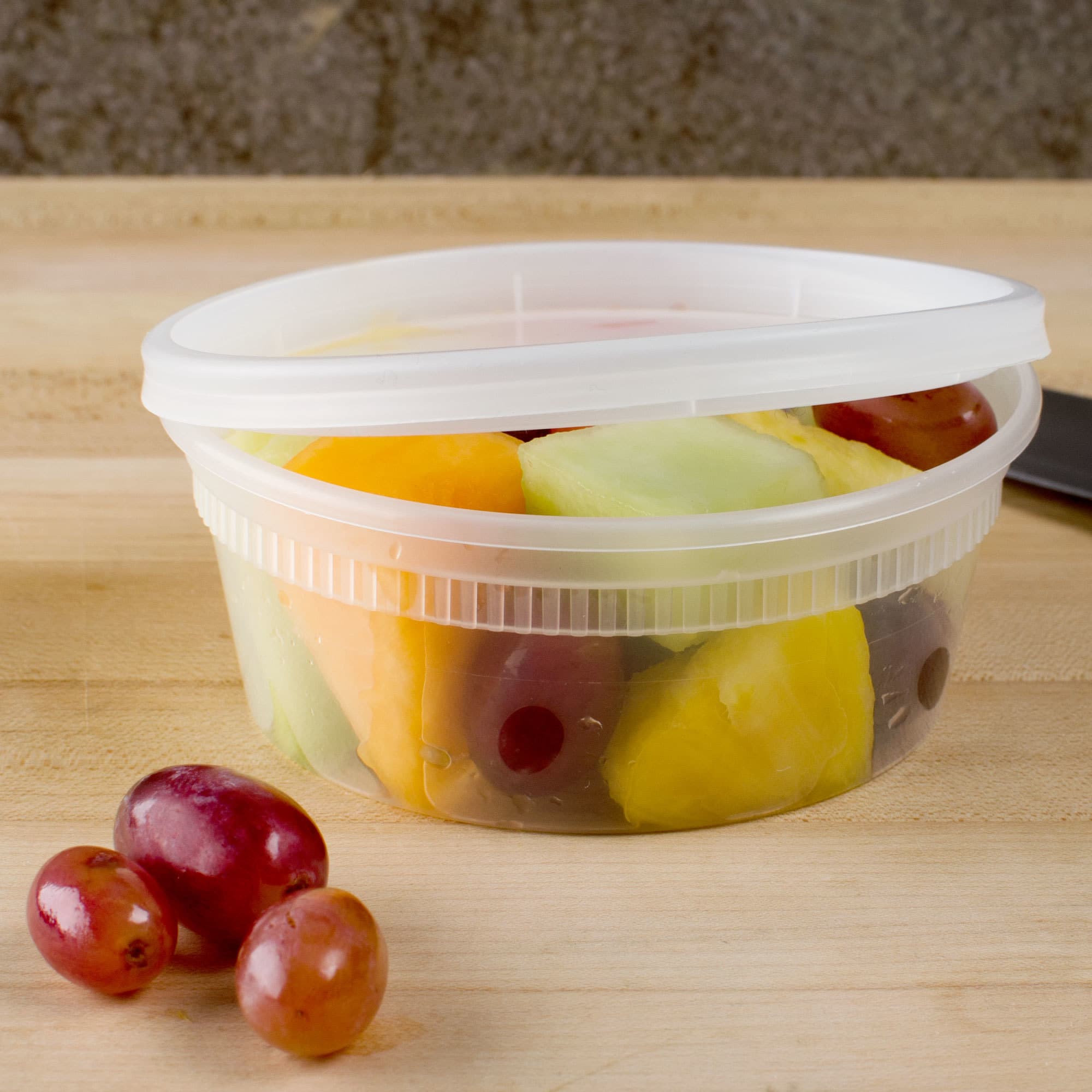 8 oz Round PP Deli Container with Lid - Image 5