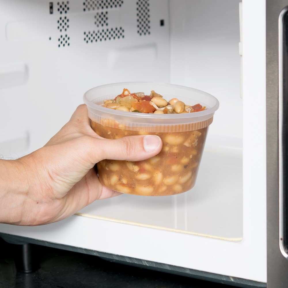 16 oz Round PP Deli Container with Lid - Image 4