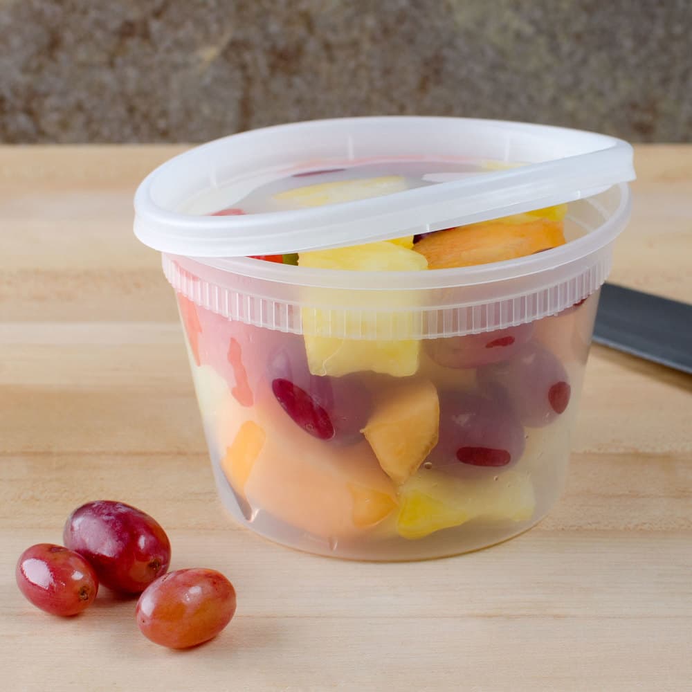 16 oz Round PP Deli Container with Lid - Image 5
