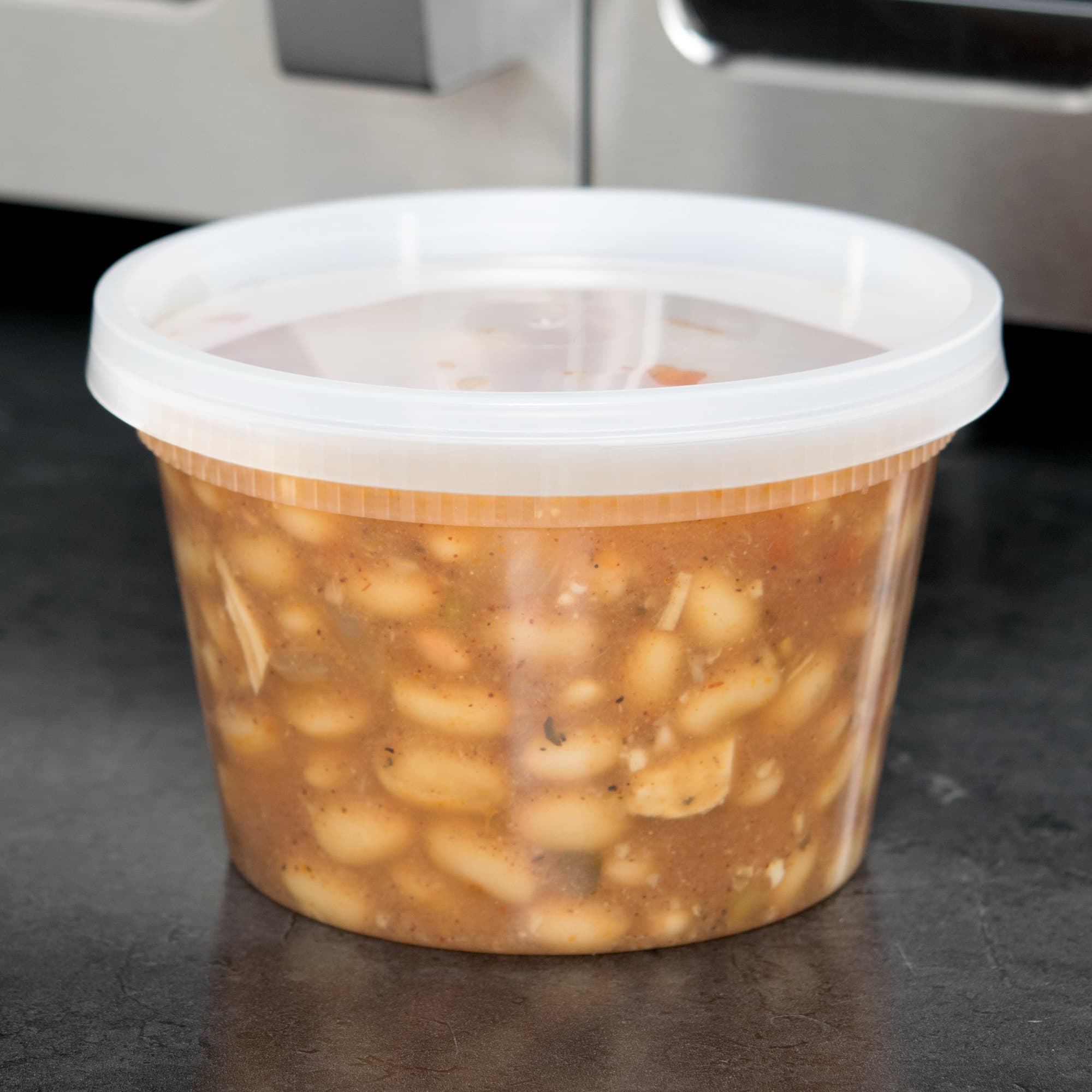 16 oz Round PP Deli Container with Lid - Image 10