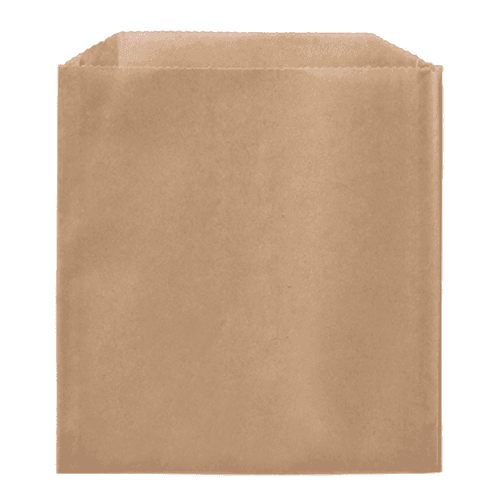 6.5" x 6" x 0.75" Grease Resistant Kraft Bakery Bag - Image 2