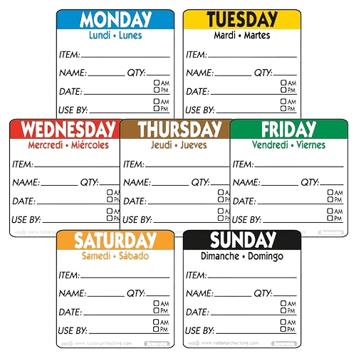 Food Rotation Labels