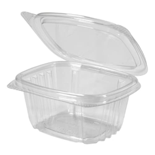 Genpak AD06 6 oz. Secure Seal® Clear Hinged Deli Container