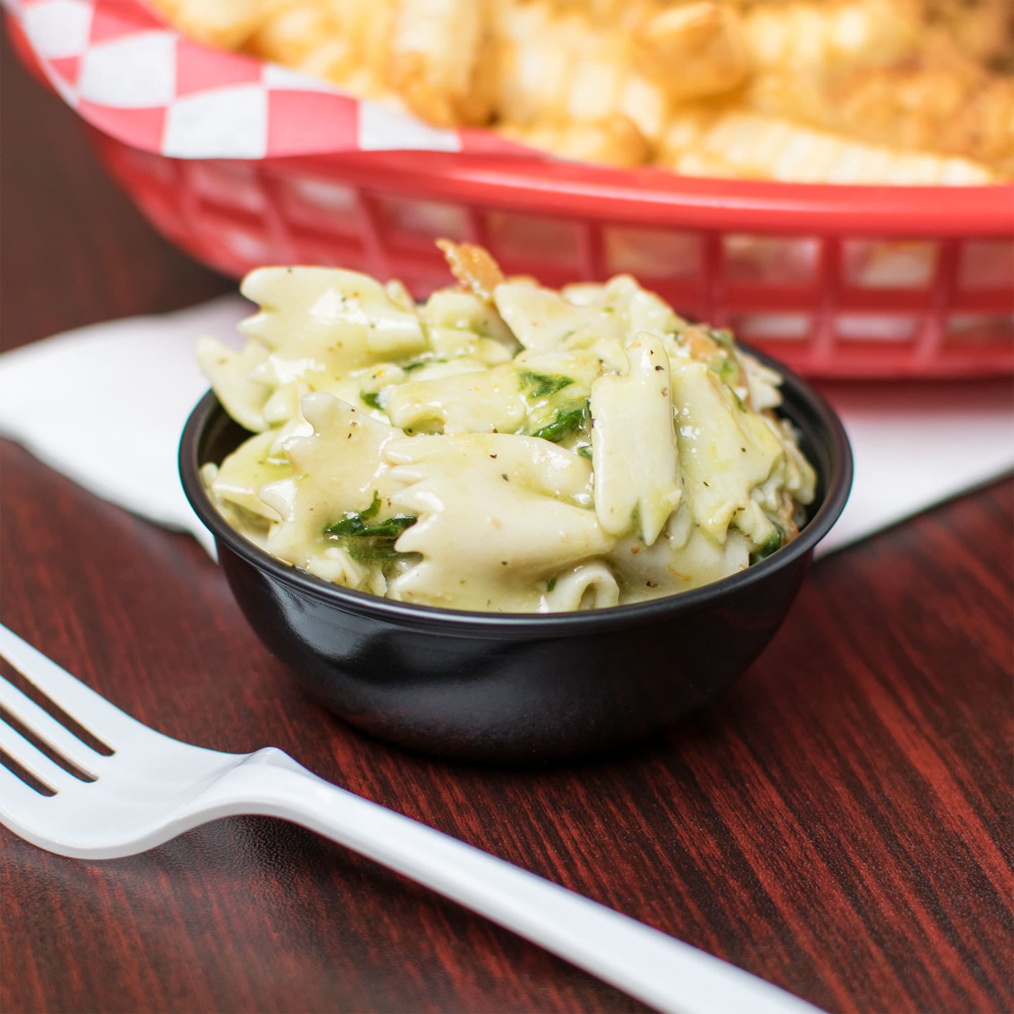 Solo Sauces, Sides, and Sweets™ DSS3 3.5 oz. Black Wide Sauce / Portion Cup
