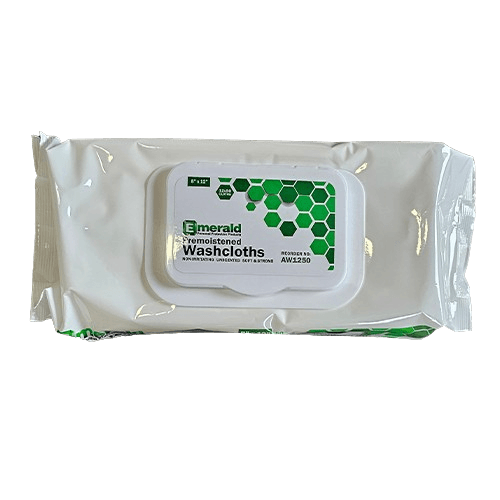Emerald Adult 8" x 12" Wet Wipes Adult Wash Cloths