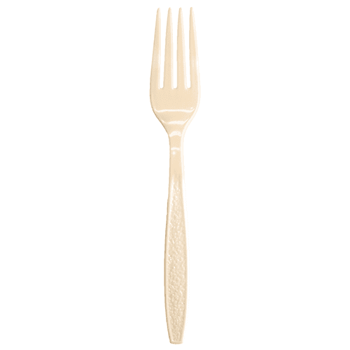 Berk Almond Heavy Weight Plastic Fork