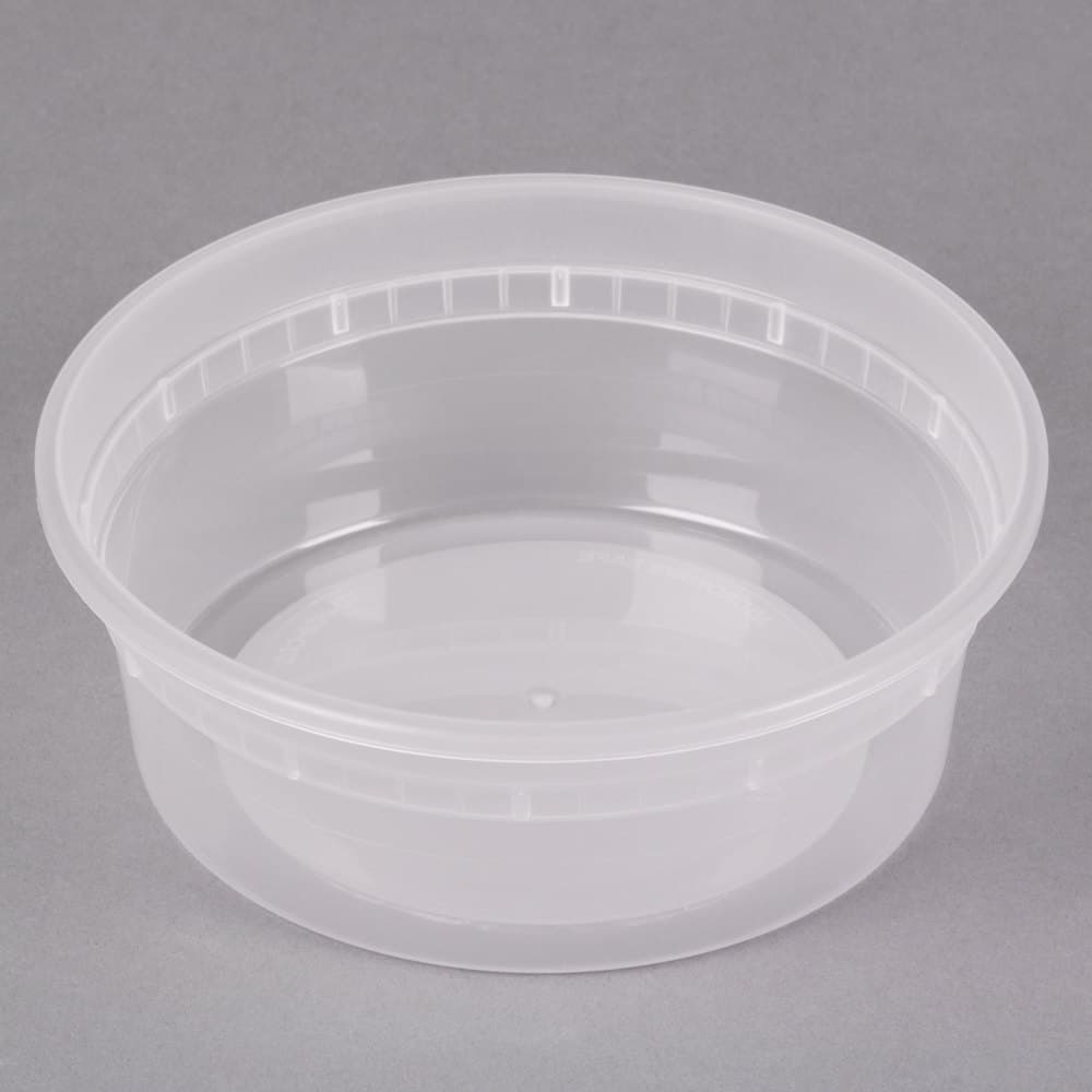 8 oz. Translucent Round Hi-Heat Microwavable Deli Container