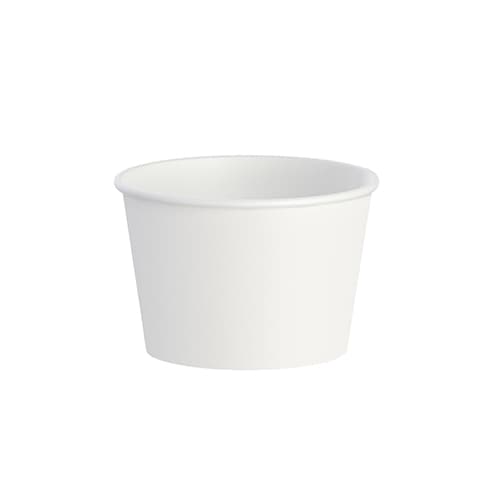 Solo 3.5 oz DSP Paper Food Container - White