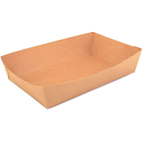 Southern Champion 8" x 5" x 2" Kraft Carry Lunch Tray