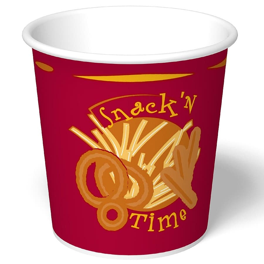 Snack N' Time 32 oz. Paper French Fry/Hot Food Cup
