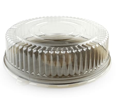 Fineline 18.75" x 18.75" x 11" Round PETE Catering Tray Dome Lid