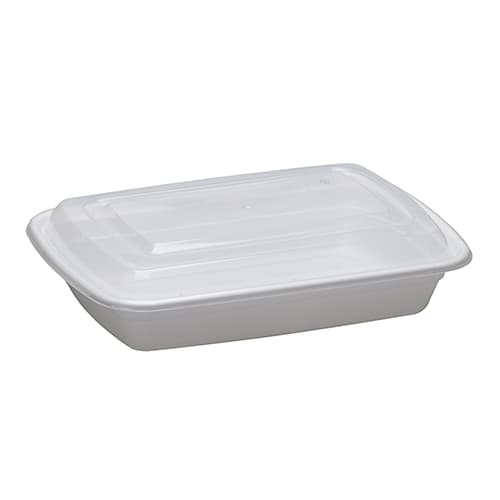 Kari-Out 28 oz Microwavable Combo-White Container