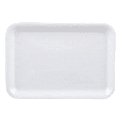 Dyne-A-Pak #8S White Foam Meat Tray 10" x 8" x 1/2"