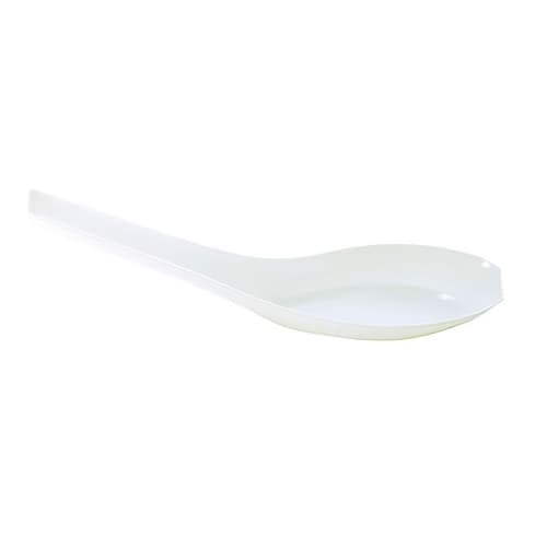 WNA Comet APTASIA2WH Petites 5" White Asian Soup Spoon