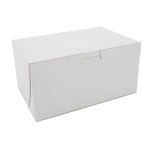 Southern Champion 8" x 5 1/2" x 4" White Non-Window Bakery Box