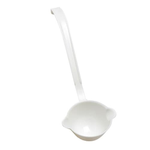 Fineline 540.WH Platter Pleasers 3.5 oz. White Plastic Disposable Ladle