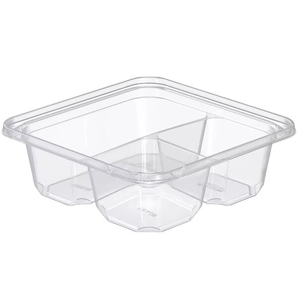 Dart TamperGuard 3-Compartment Snack Box