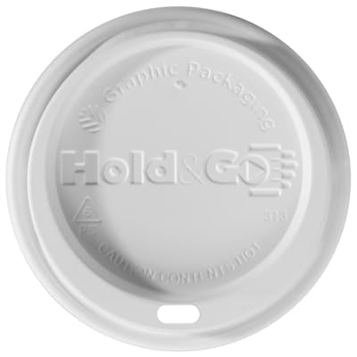 12/16/20 oz. Hold & Go® Dome/White Paper Hot Cup Lid