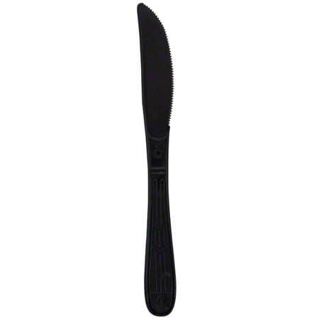 Emerald Heavy Weight Black Plastic Knife