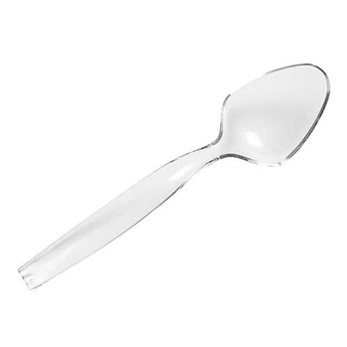 CaterLine® 9" Clear Disposable Plastic Serving Spoon