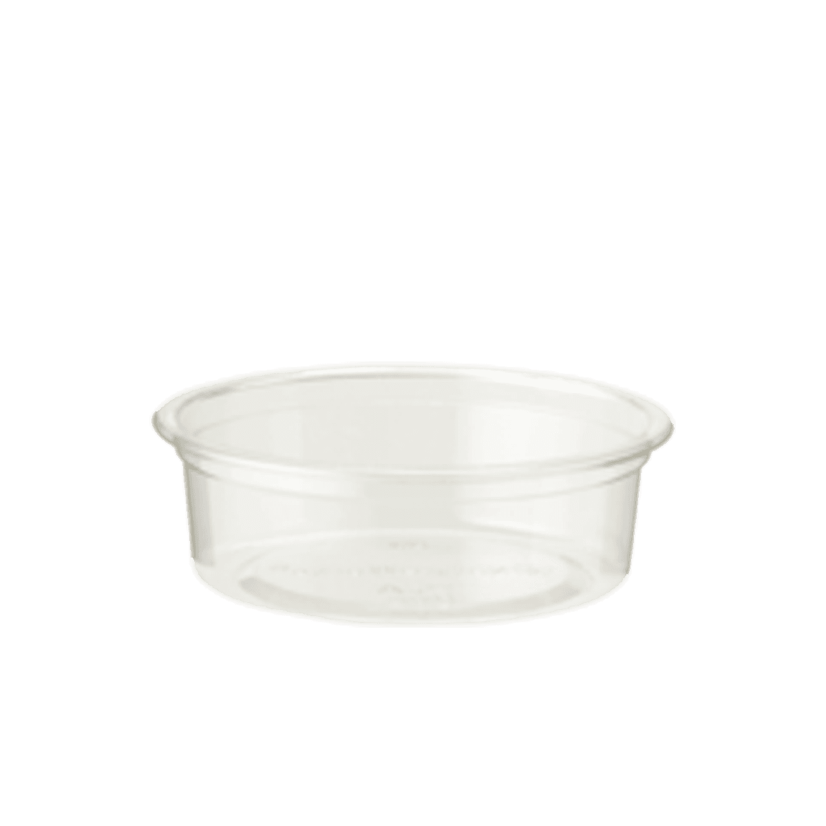 World Centric® 2 oz Clear PLA Flat Portion Cup
