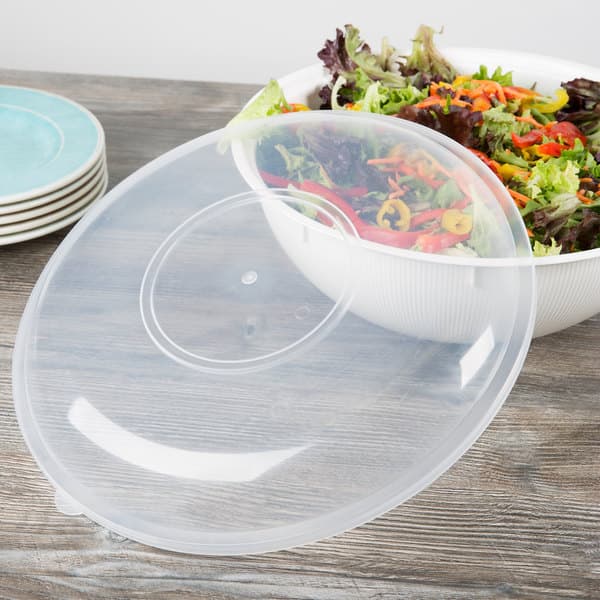 Fineline HC1414.L ReForm 14" Clear High Dome Plastic Catering Bowl Lid