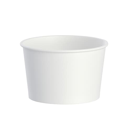 Solo 8 oz DSP Paper Food Container - White