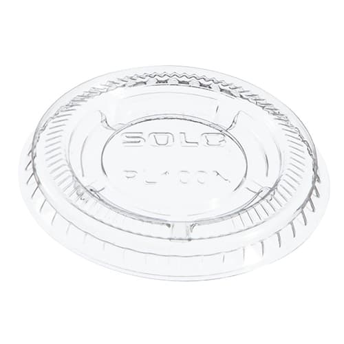 Solo PL100N Small Clear Plastic Souffle / Cup Lid - Image 3