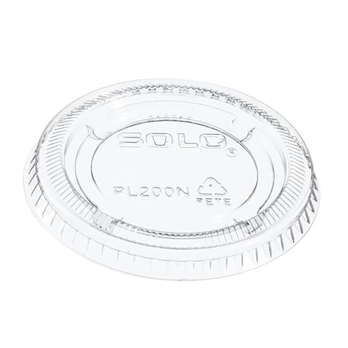 Solo PL200N Medium Clear Plastic Souffle / Cup Lid - Image 3