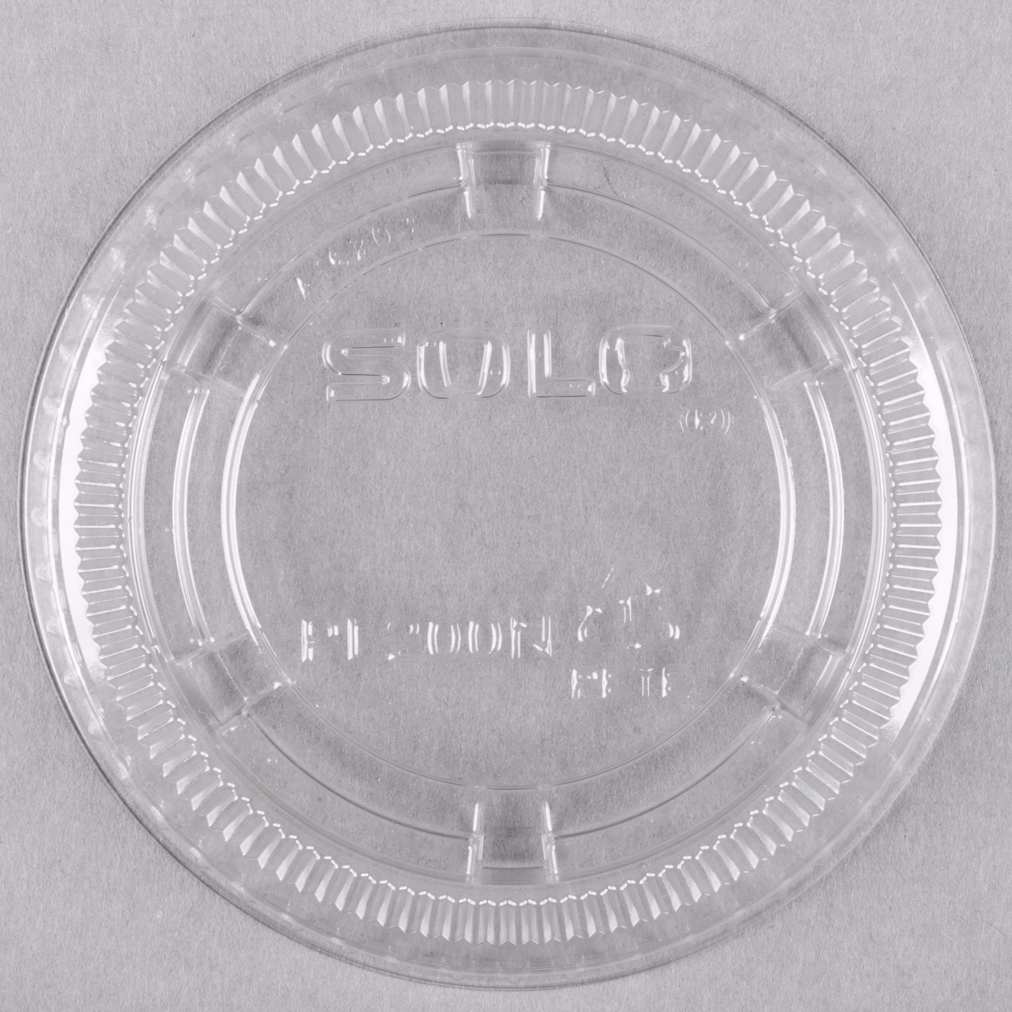 Solo PL200N Medium Clear Plastic Souffle / Cup Lid - Image 4