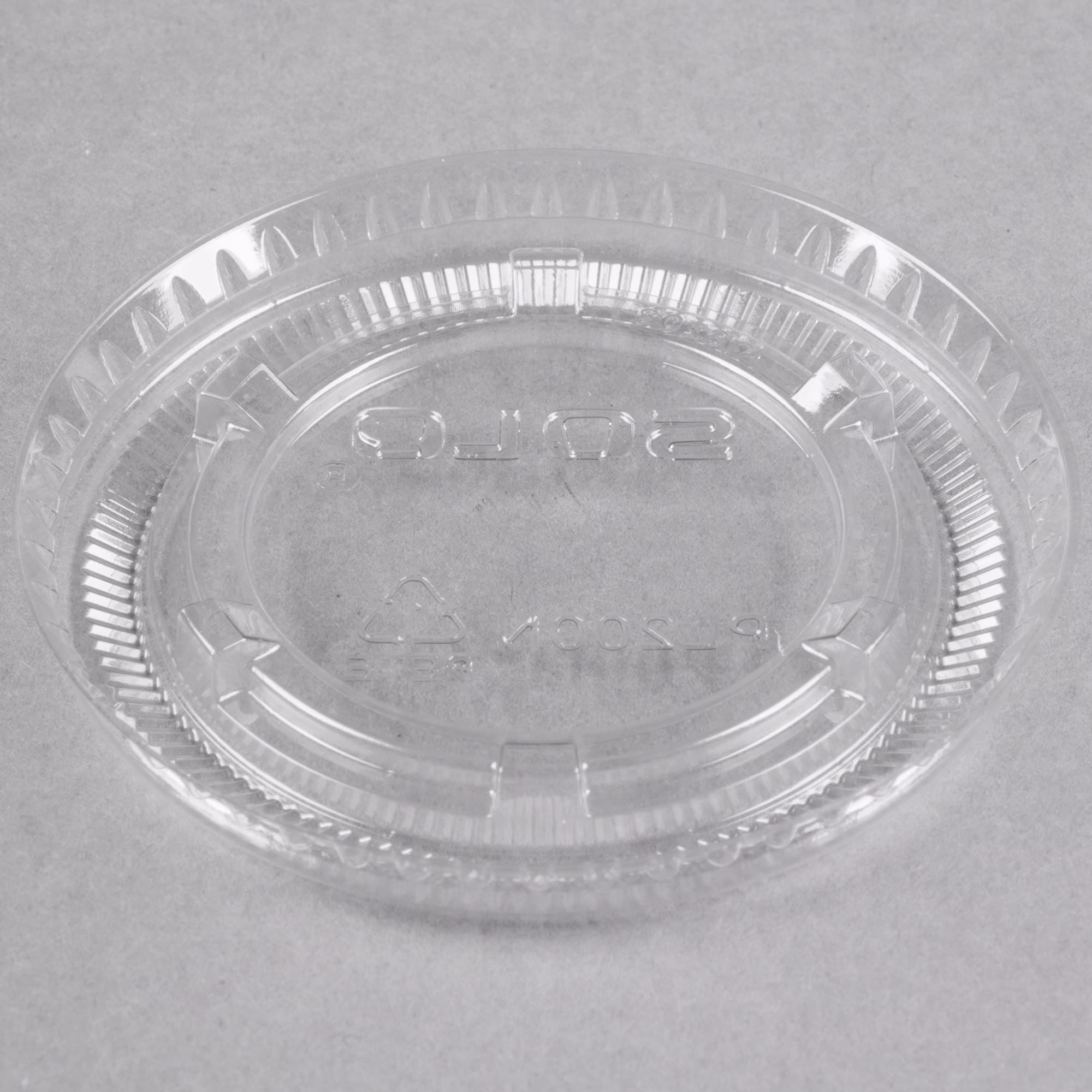 Solo PL200N Medium Clear Plastic Souffle / Cup Lid - Image 6